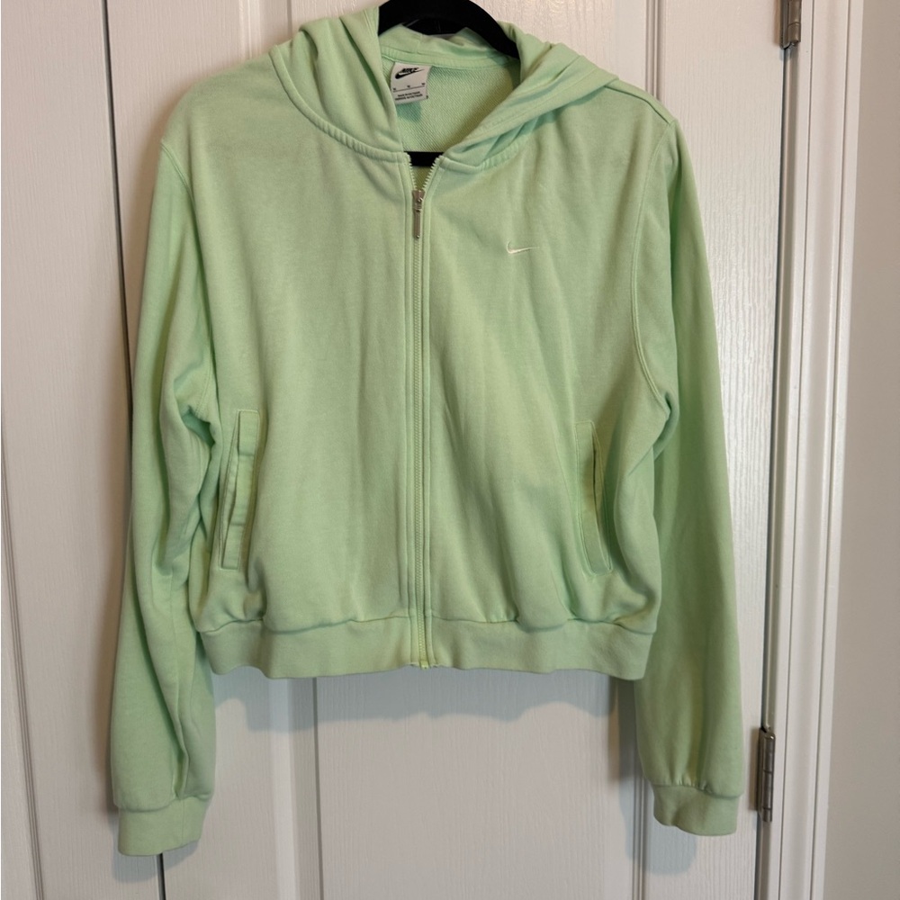 Nike Mint Green Lightweight Zip Up Hoodie